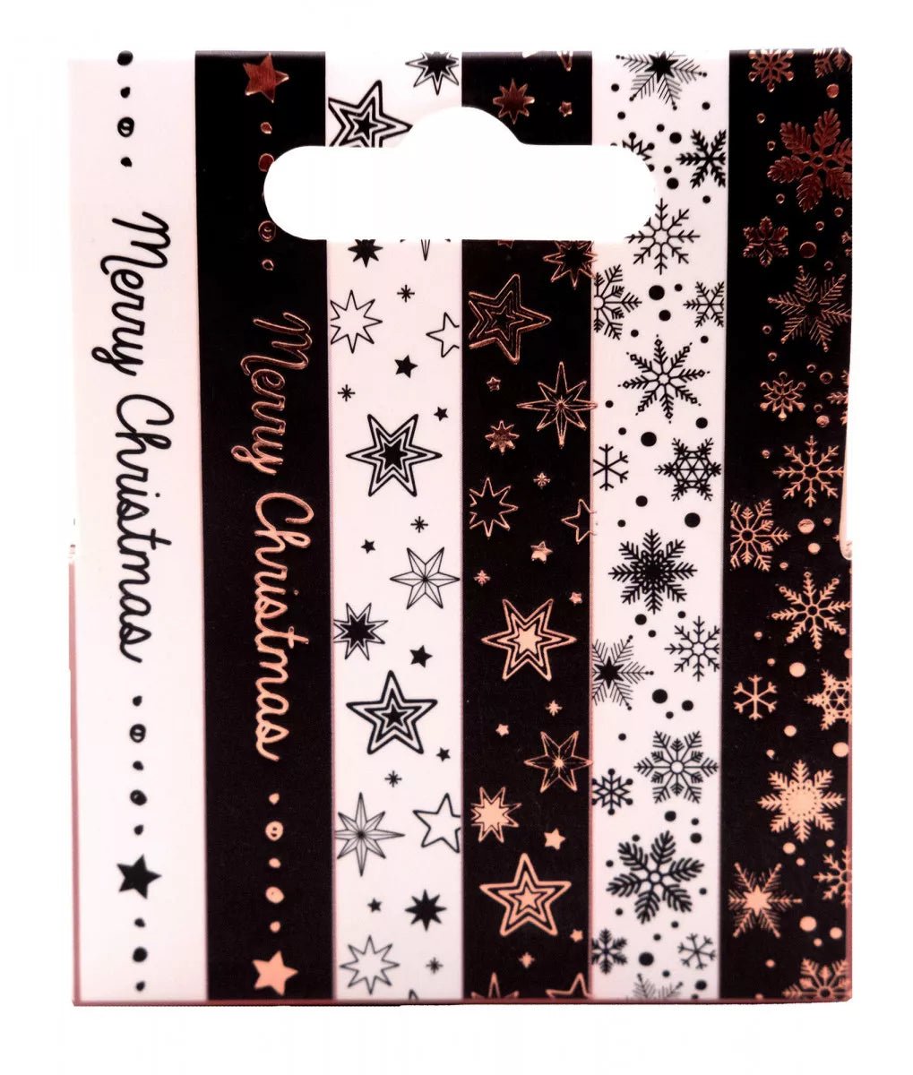 Washi tape Black/white Rose Gold Essentials - Kidis Art