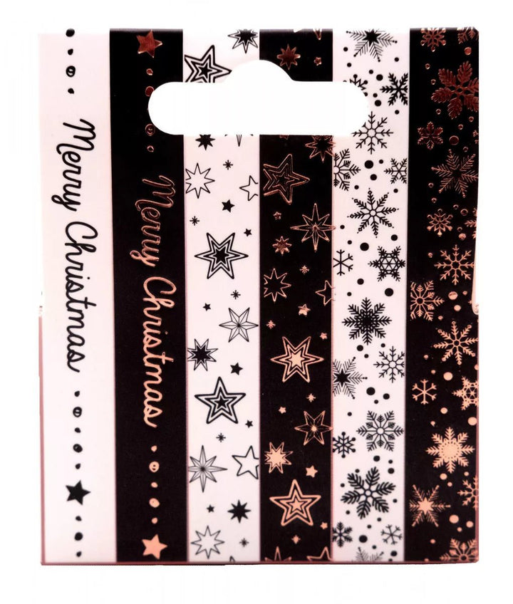Washi tape Black/white Rose Gold Essentials - Kidis Art