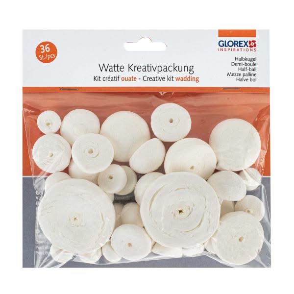 Watte Kreativpackung Halbkugel 36 St - Kidis Art