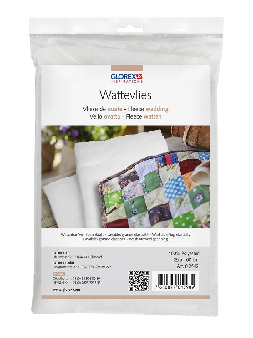Wattevlies weiss 25x100cm - Kidis Art