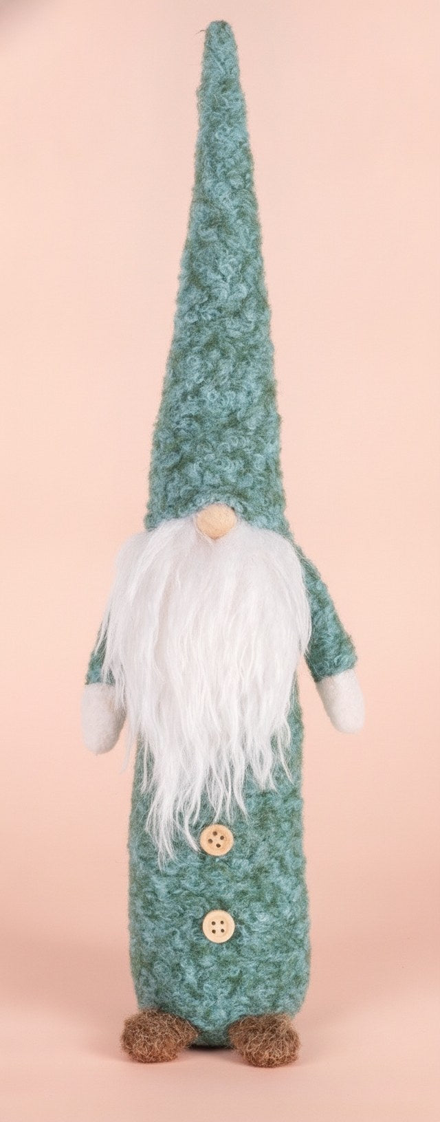 Weihnachtswichtel, Plüsch sort mint/petrol, 11,5x8,5x38,5cm - Kidis Art