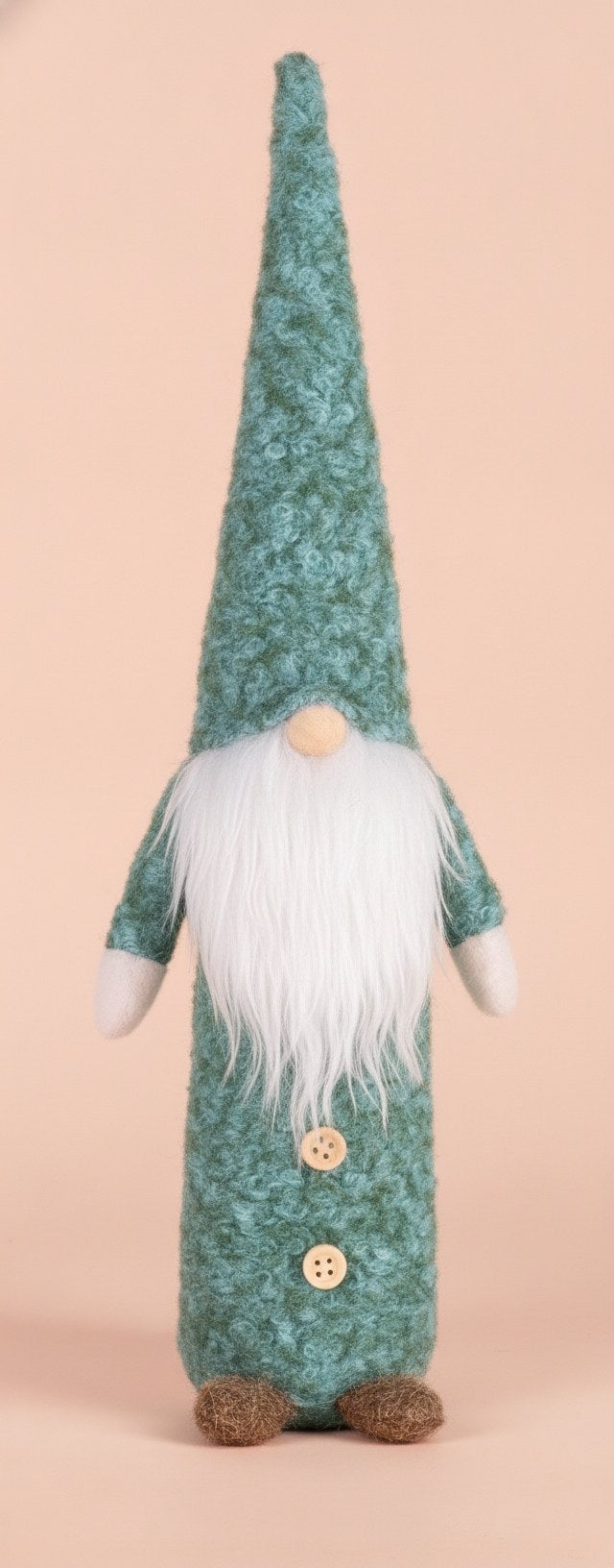 Weihnachtswichtel, Plüsch sort mint/petrol, 11,5x8,5x38,5cm - Kidis Art