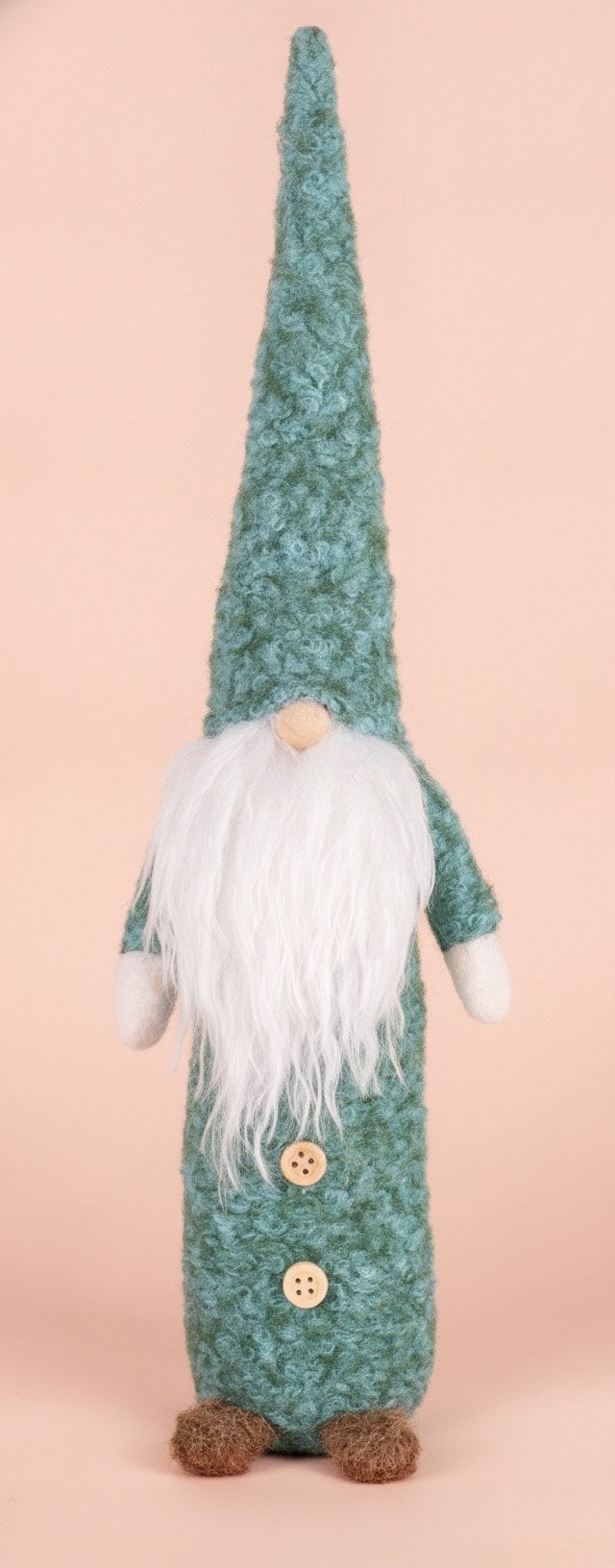 Weihnachtswichtel, Plüsch sort mint/petrol, 11,5x8,5x38,5cm - Kidis Art