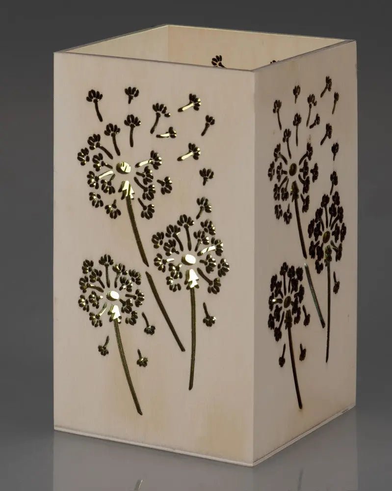 Windlicht, Pusteblume 17x10x10cm, Pappel CN - Kidis Art