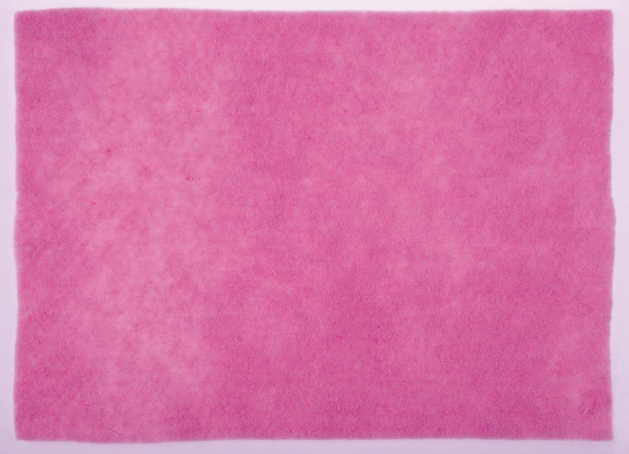 Wollfilz - Platte 30x40cm 4mm 30 Wolle/70% Polyester pink - Kidis Art