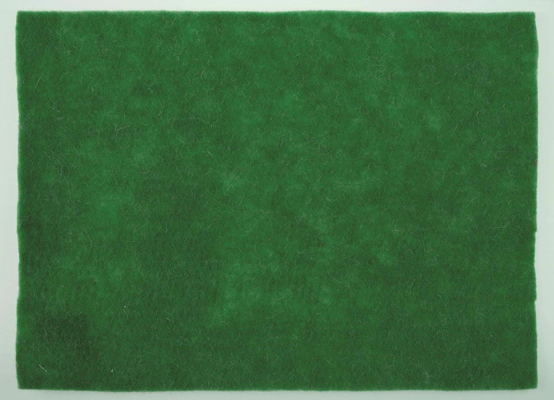 Wollfilz-Platte 30x40cm 4mm gerollt, grün - Kidis Art