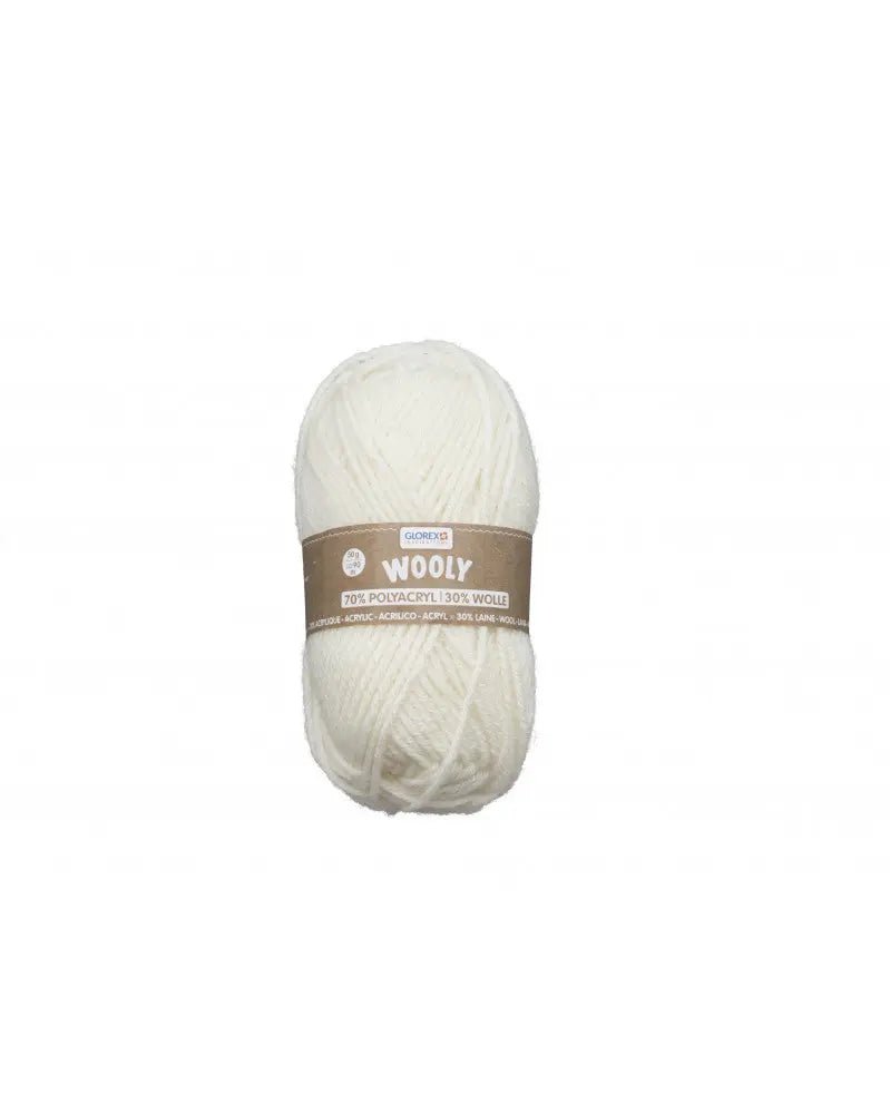 Wooly 70% Acryl/30% Wolle, 50g, natur - Kidis Art