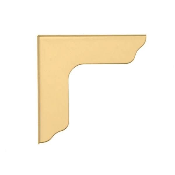 Zierecken 26x26x3,5mm 4St goldfarben - Kidis Art
