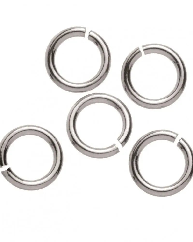 Zwischenringe 25St, 6mm silberfarben - Kidis Art